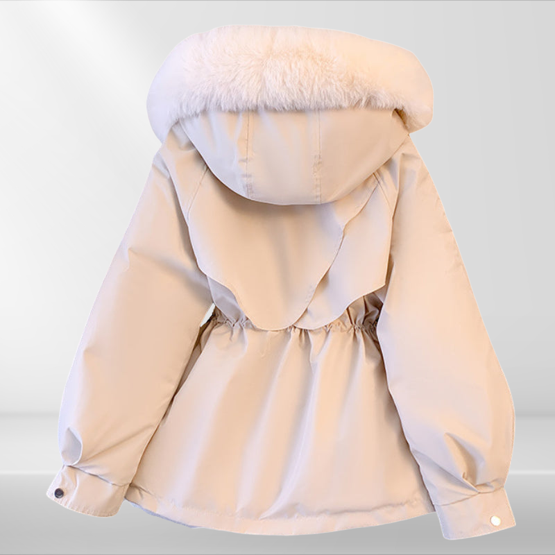 Winterjacke Damen mit Abnehmbarer Kapuze - IdealeKleiden