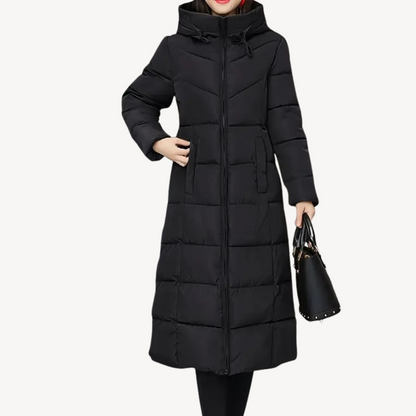 Women's Long Hooded Warm Puffer Coat