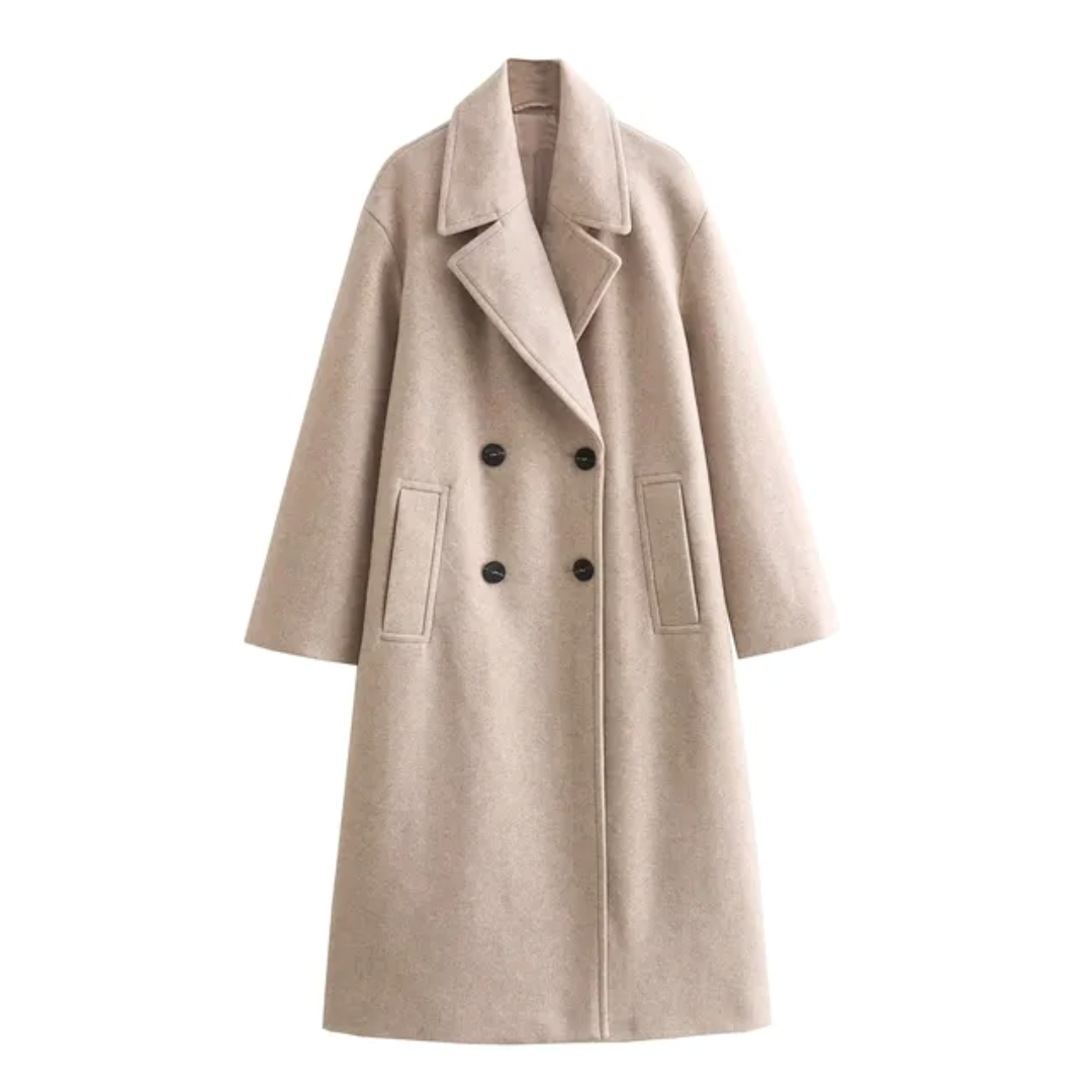 Elegant winter coat women's scarf