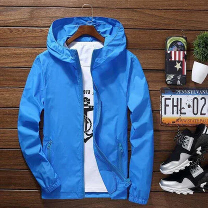 Stylish men's jacket with hood