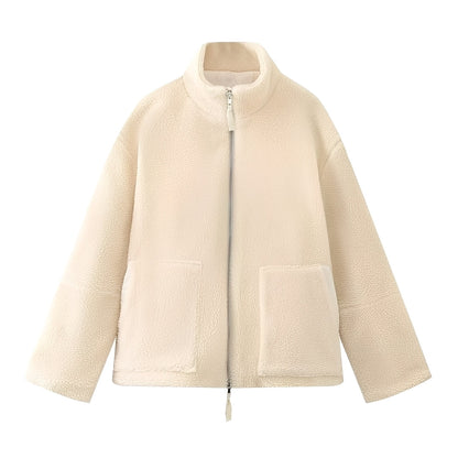 Warm Wool Coat Women Turtleneck