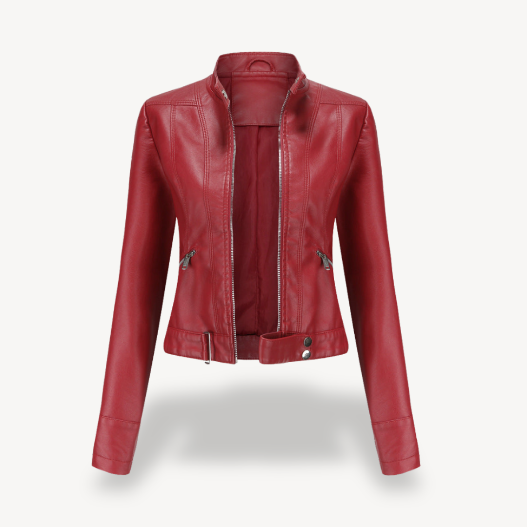 Fashion Leather Jacket Women Biker Style
