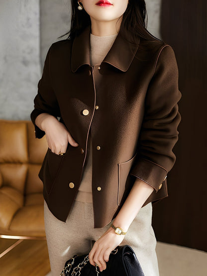 Elegant Women's Winter Jacket With Buttons