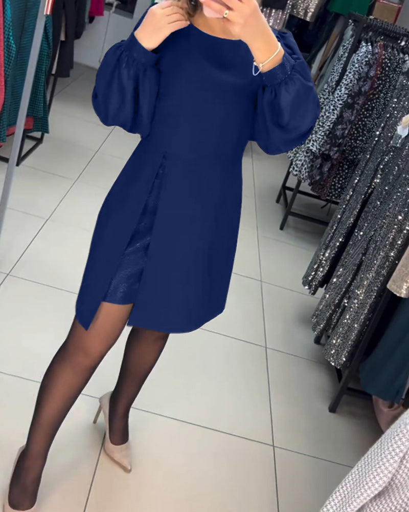 Elegant Women's Solid Color Dress