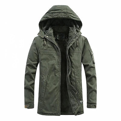 Men's Parka Fleece Warm Insulated