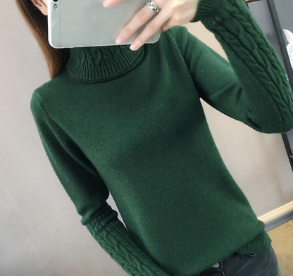 Weicher Rollkragen Pullover aus Wolle