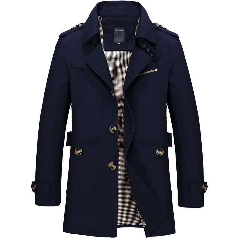 Stylish Business Windbreaker Classic Elegant