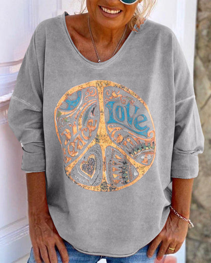 Stylish top with cool print