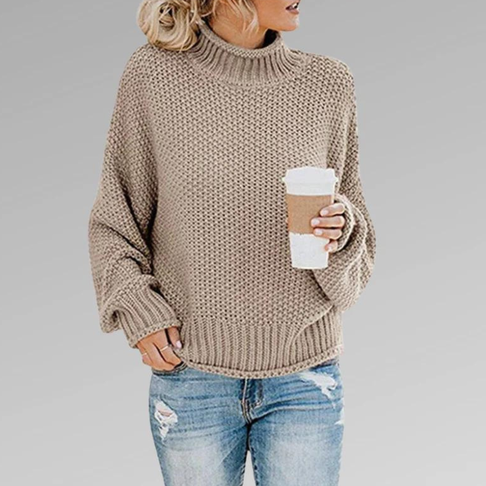 Elegante Strickpullover Damen Skandinavisch Chic - IdealeKleiden