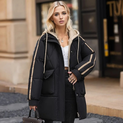 Quilted Coat Elegant Warm and Comfortable