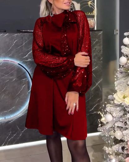 Glitter Long Sleeve Sweater for Women