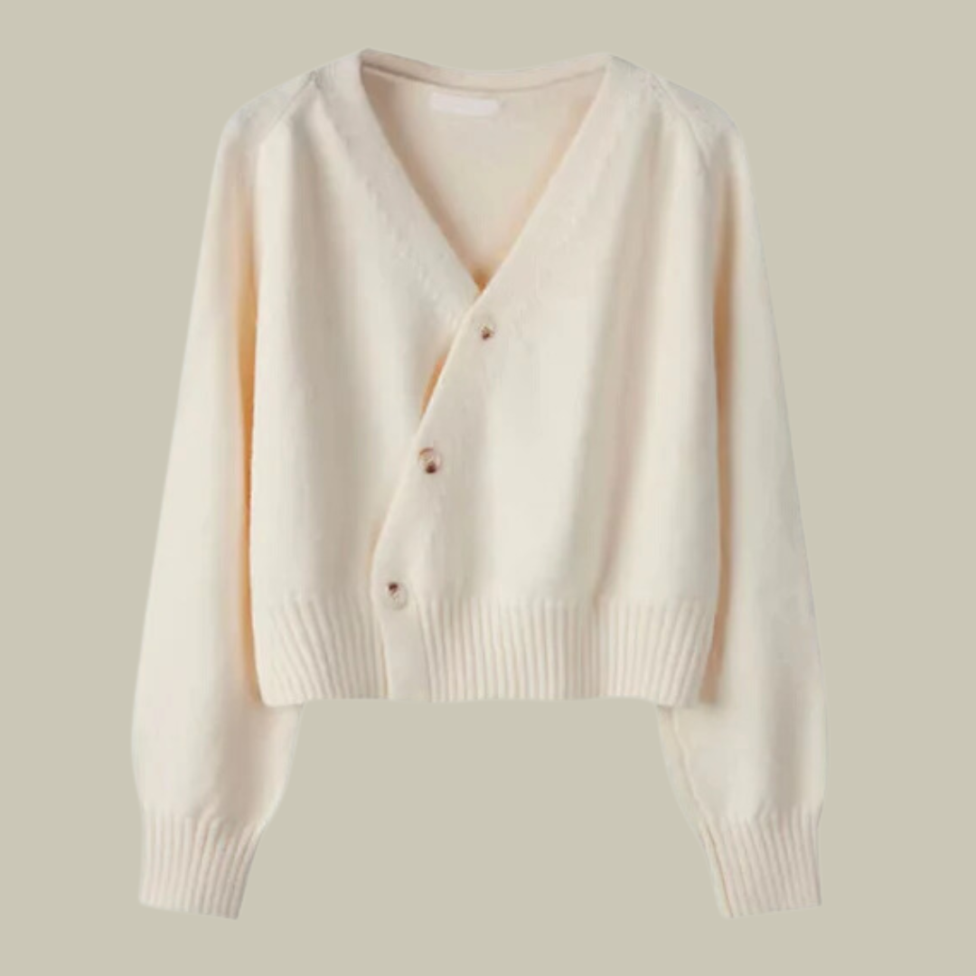 Women's Merino Wool Cardigan Soft V-Neck