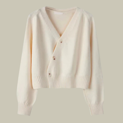 Women's Merino Wool Cardigan Soft V-Neck