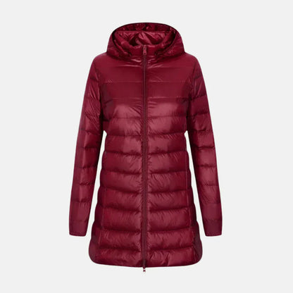 Women's Down Jacket Quilted Hooded Warm