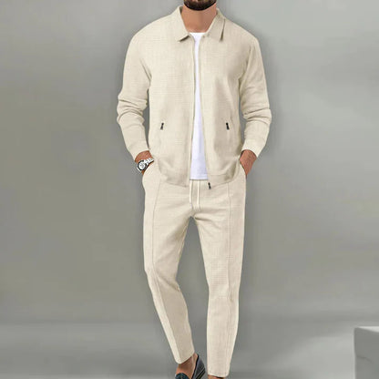Men's Two-Piece Suit Slim Fit Jacket Trousers
