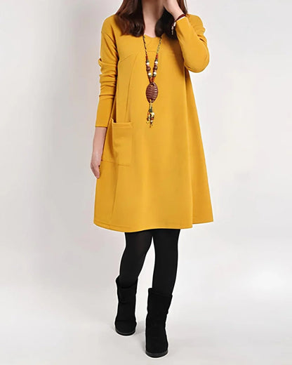 Comfortable Casual Dress With Practical Pockets
