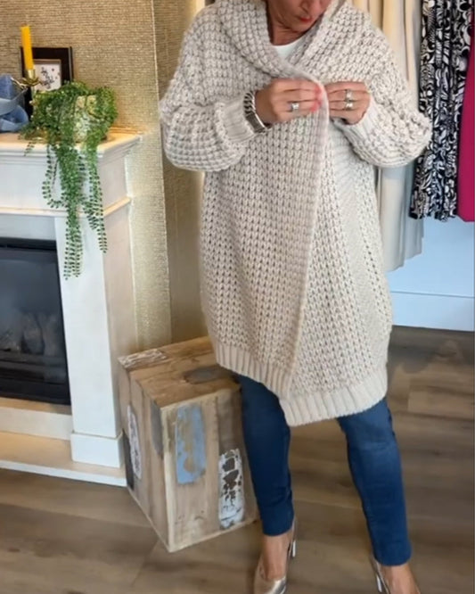 Stilvolle Strickjacke Damen Farbe - IdealeKleiden