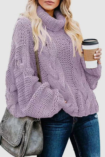 Elegant Cashmere Turtleneck Sweater Winter