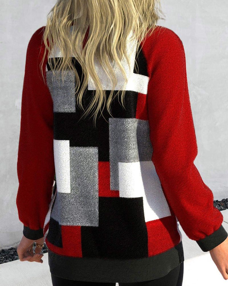 Stylische Jacke Karo Muster Damen - IdealeKleiden