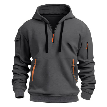 Men's Sporty Full-Zip Hoodie