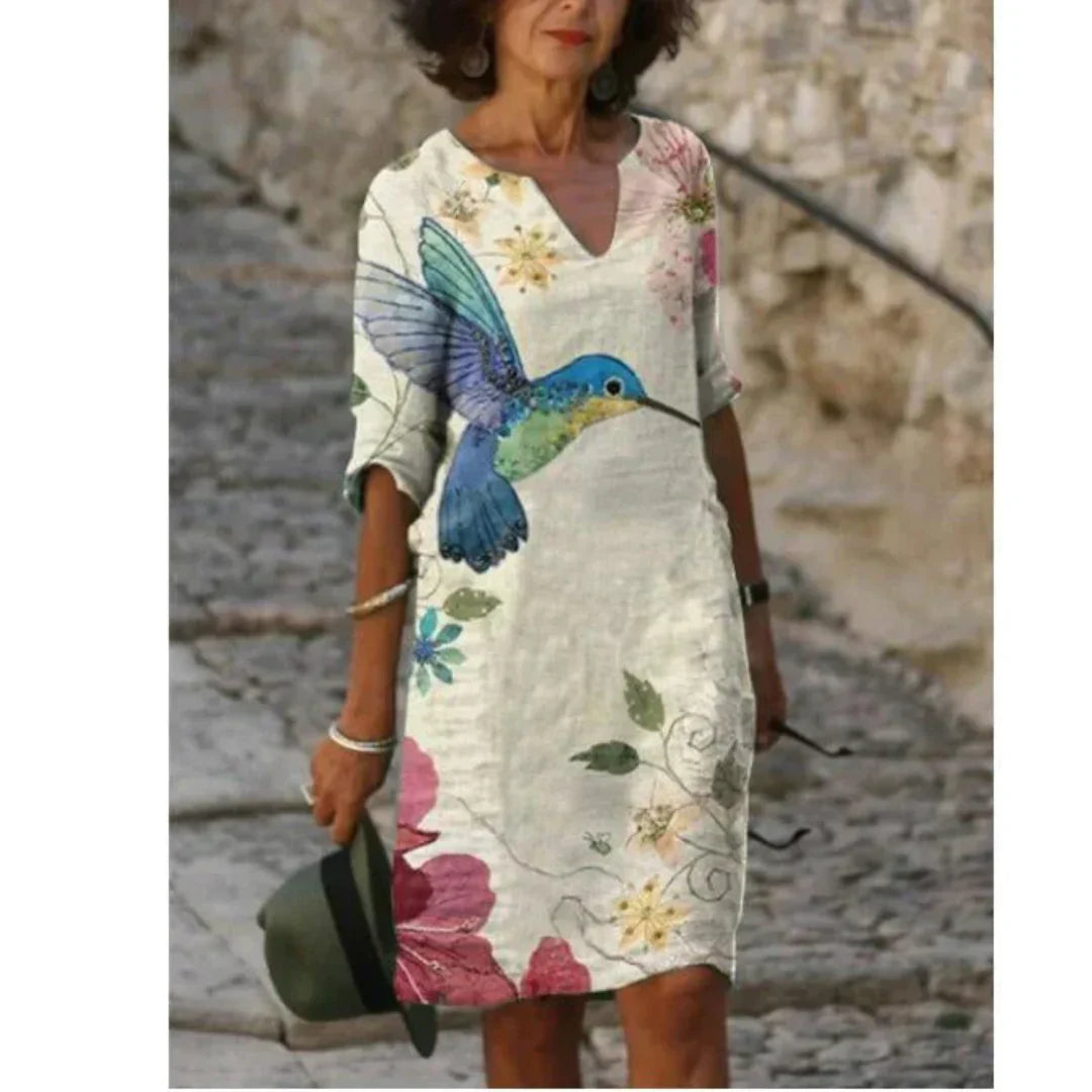 Women's Long Sleeve Dress Modern Pattern