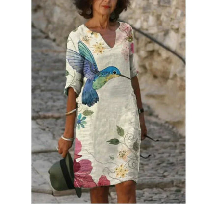 Women's Long Sleeve Dress Modern Pattern