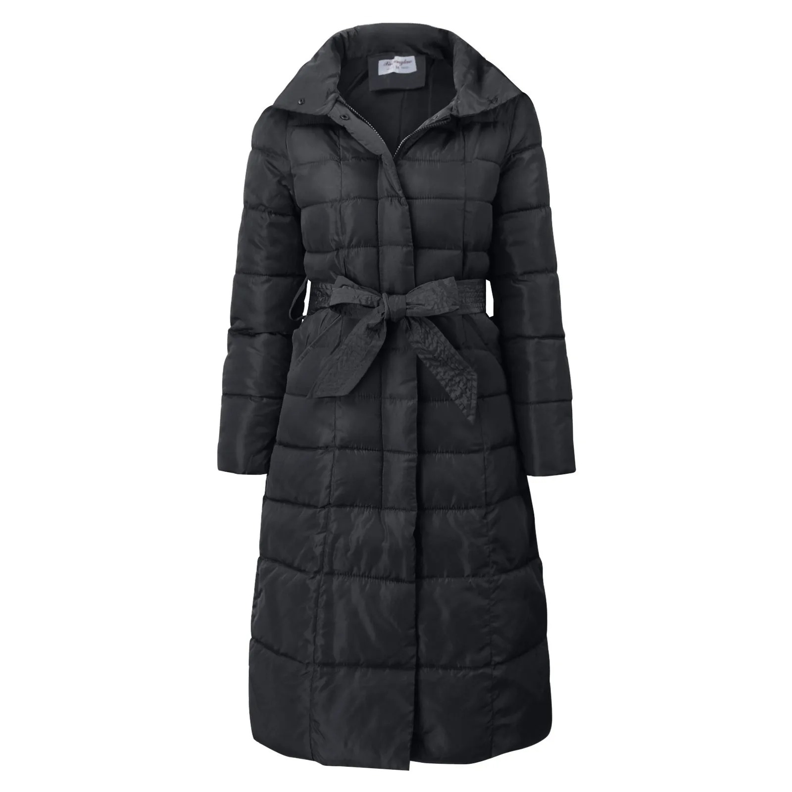Stylische Damenpufferjacke Elegant Knopf - IdealeKleiden