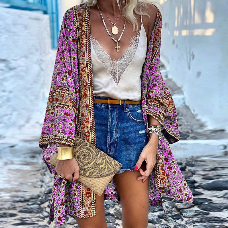 Stylish Boho Cardigan for Women, Fashionably Patterned