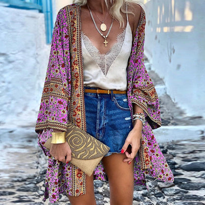 Stylish Boho Cardigan for Women, Fashionably Patterned