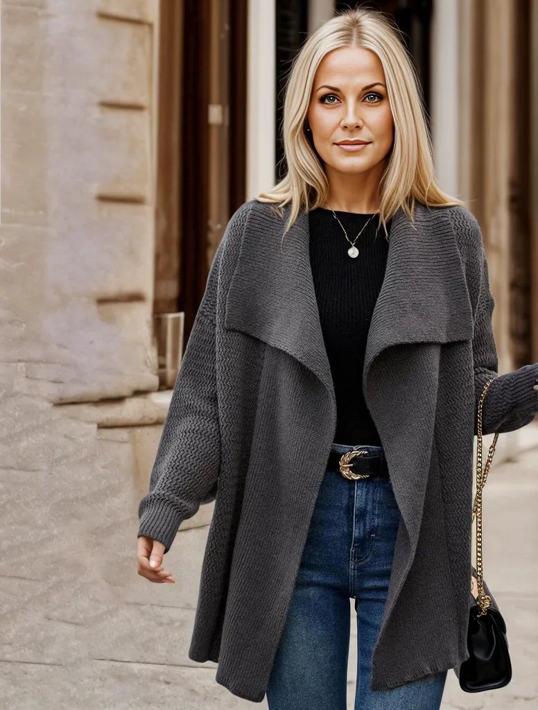 Stylish Grey Cardigan for Women