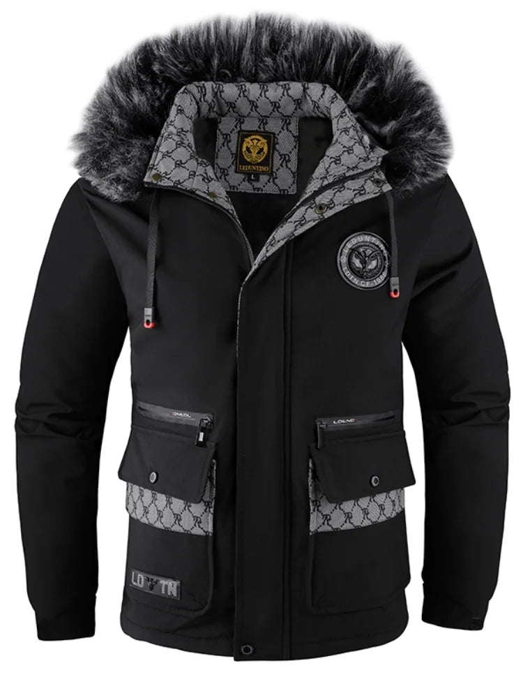 Warm outdoor jacket for adventures