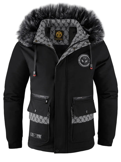 Warm outdoor jacket for adventures