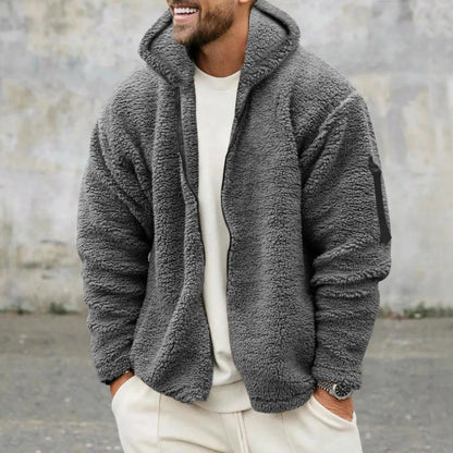Practical Men's Sporty Fleece Jacket