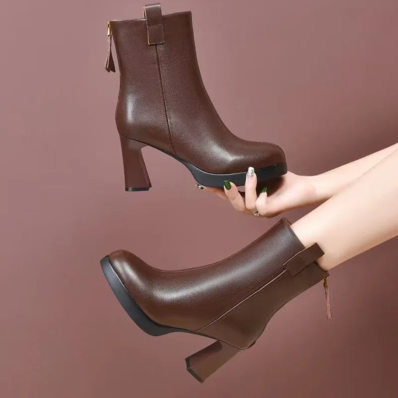 Elegant Women's High Heel Ankle Boots
