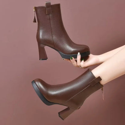 Elegant Women's High Heel Ankle Boots