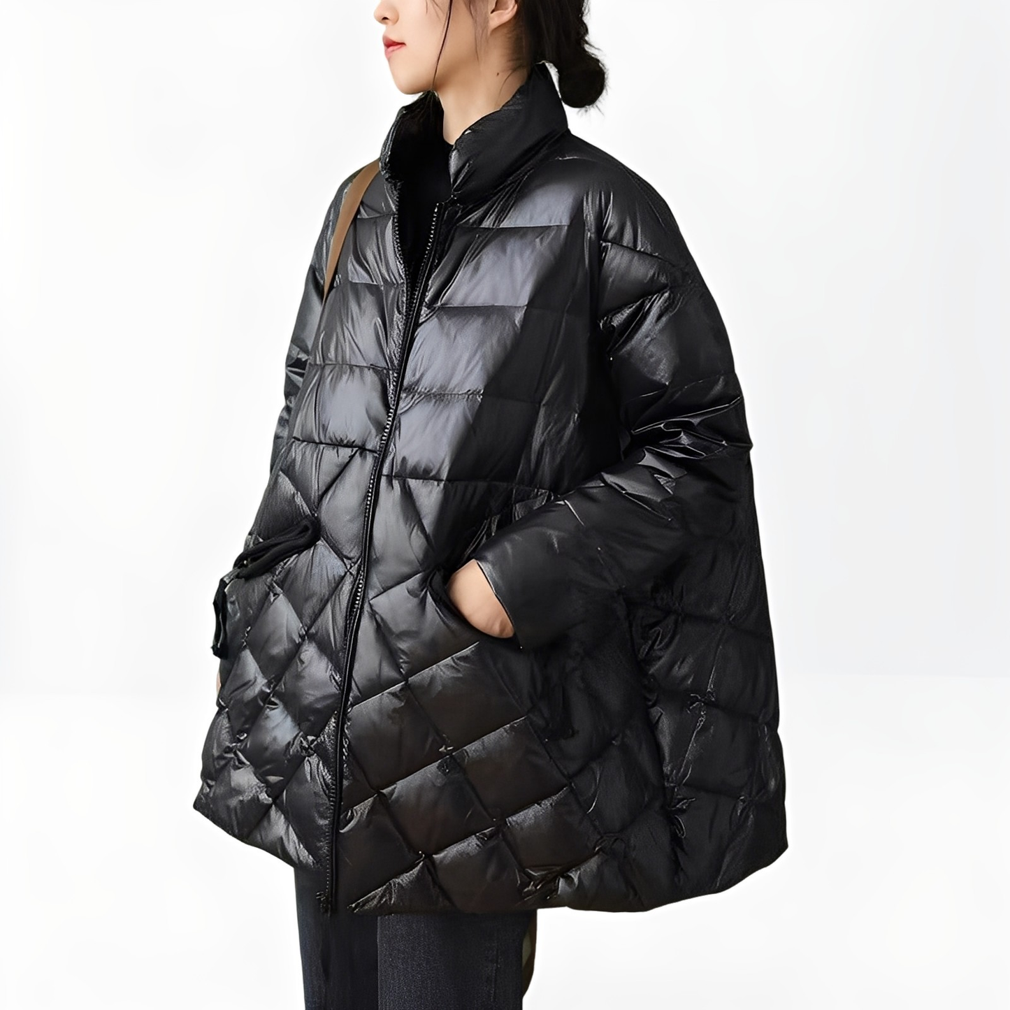 Women's Warm Winter Down-filled Jacket with Zipper