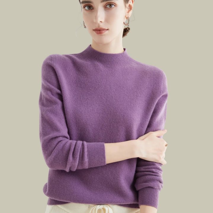 Damen Merinowolle Pullover Warm Winter - IdealeKleiden