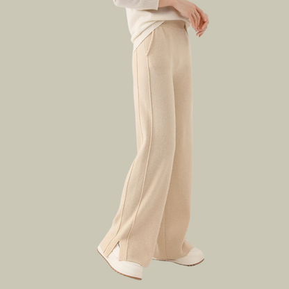 Comfortable Women's Knitted Trousers Loose Fit