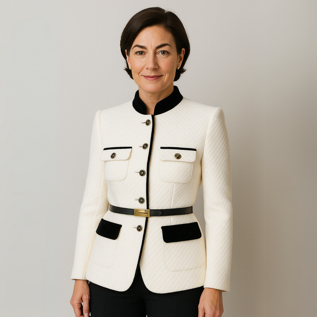 Women's Blazer Chic Tweed Design