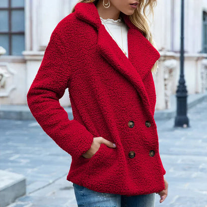 Women's Mid-Length Double-Breasted Elegant Coat