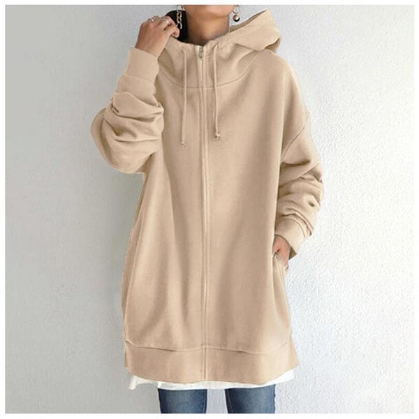 Women's Parka Hood Zipper Autumn-Winter