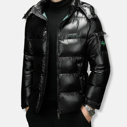 Winterjacke Damen Gepolstert Kapuze Stehkragen - IdealeKleiden