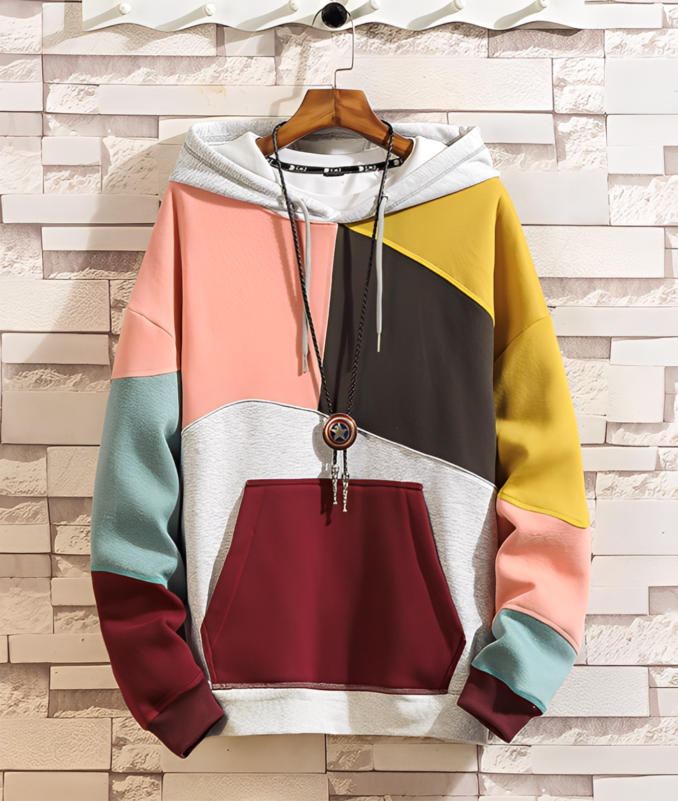 Colorful Hoodie Men Casual