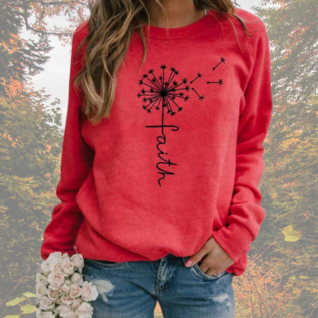 Stylish Women's Sweater Faith Design