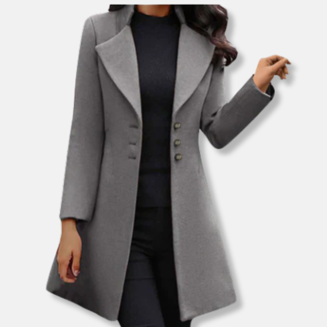 Women's Wool Slim Fit Mid-Length Coat