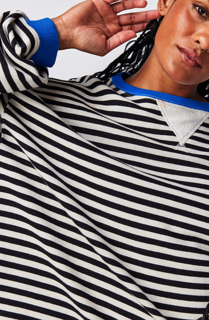 Elegant Striped Sweater for Women, Classic