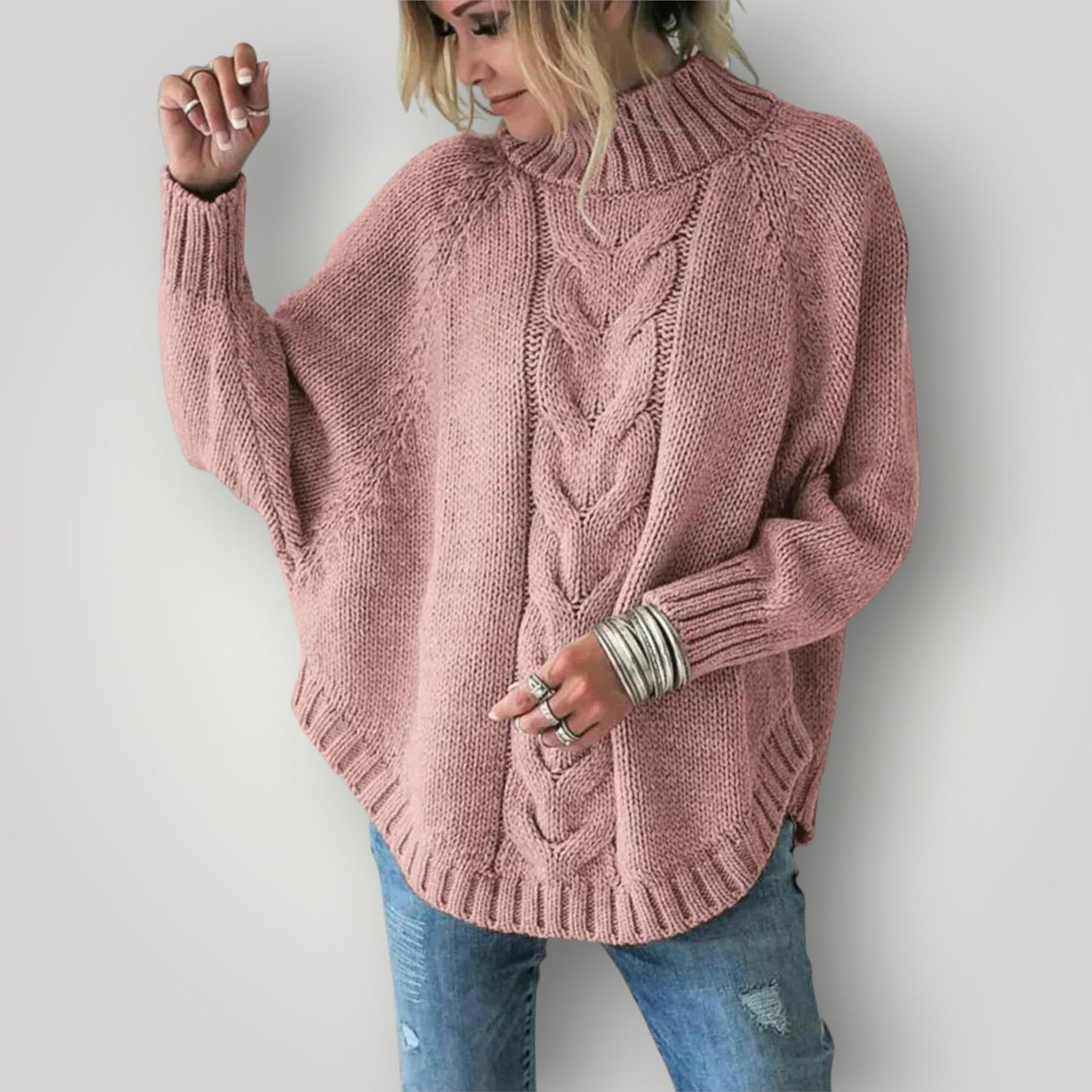 Women's Knitted Jumper Winter Warm Turtleneck