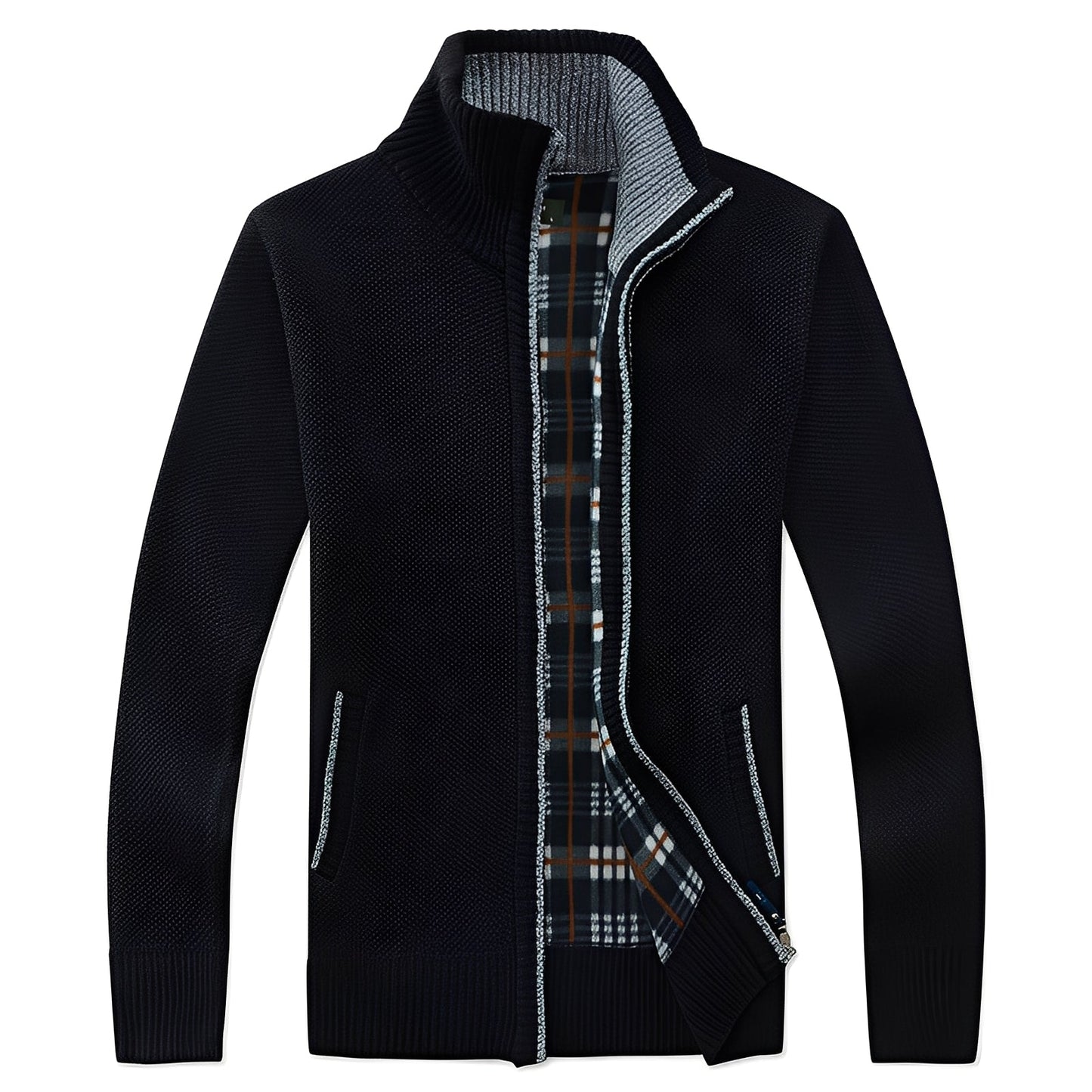 Men's Cardigan Elegant Fleece Lining