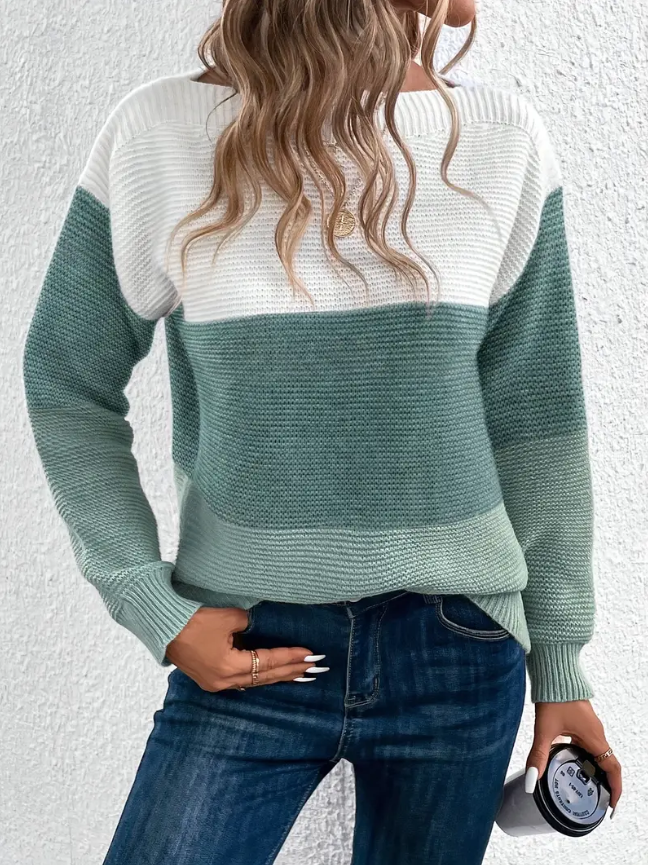 Elegante Damenpullover Langarm Oversized - IdealeKleiden
