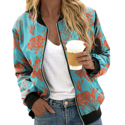 Sommerblazer Frauen Lebendige Blüten